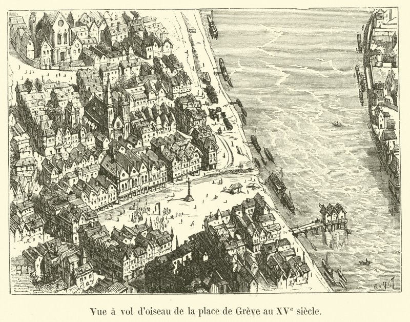 15. yüzyılda Place de Greve