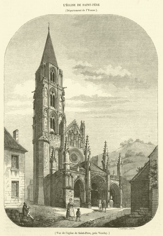 Vezelay yakınlarındaki Saint-Pere Kilisesi