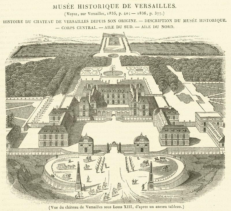 Louis XIII (gravür) altında Versay Sarayı