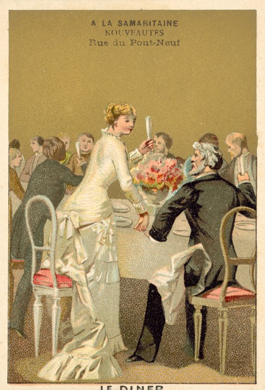Düğün yemeği (chromolitho) by French School