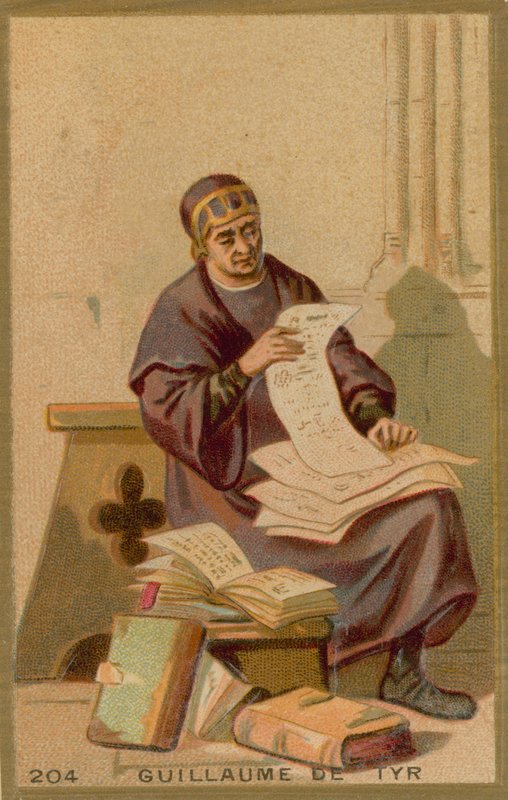 Tyre William, ortaçağ başrahip ve tarihçi by French School