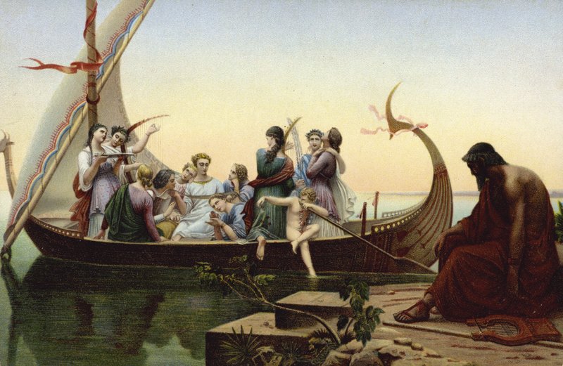 Viking gemisinde kadınlar by French School