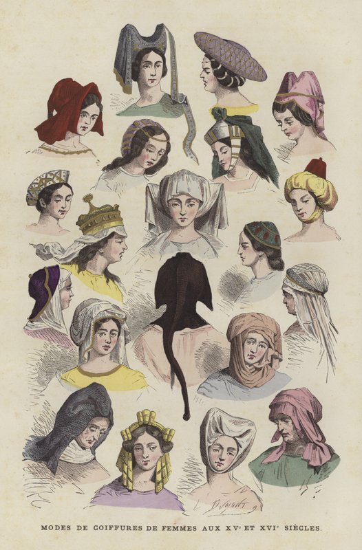 15. ve 16. Yüzyılların Kadın Başlıkları by French School