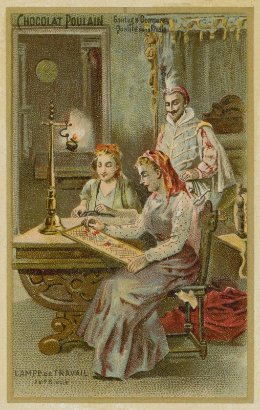 Çalışma lambası, 15. Yüzyıl by French School