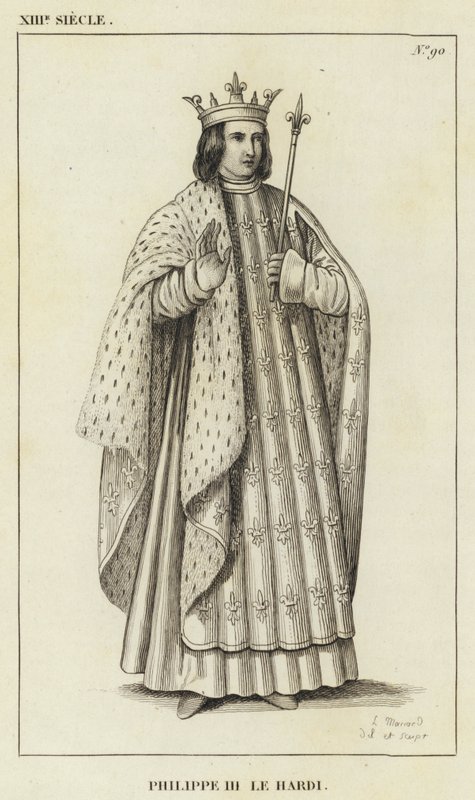 XIII Yüzyıl, Cesur Philip III (gravür) by French School