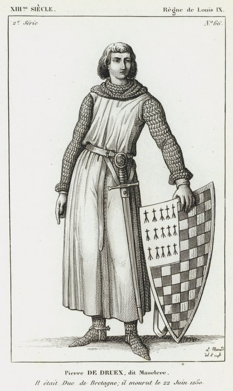 XIII Century, Louis IX Saltanatı, Pierre de Druex, dit Mauclere, Brittany Dükü idi; 22 Haziran 1250
