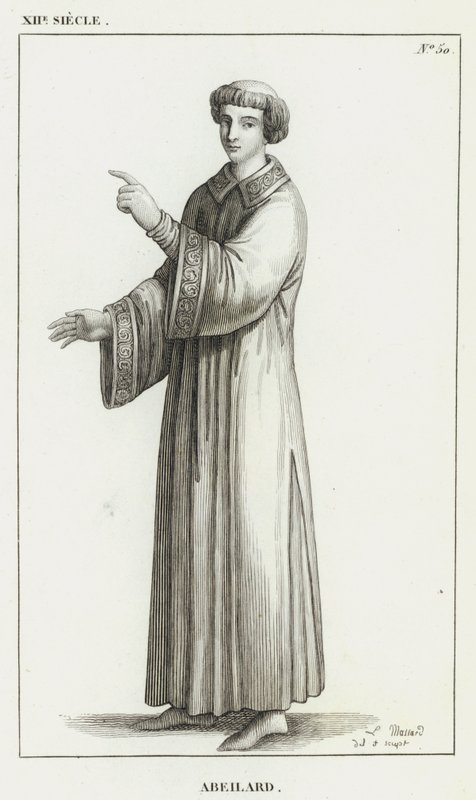 XII Yüzyıl, Abeilard (gravür) by French School