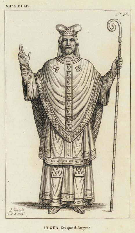 XII Yüzyıl, Ülger, Angers Piskoposu (gravür) by French School