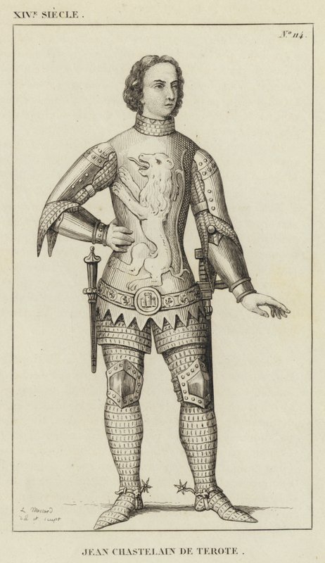 XIV Yüzyıl, Jean Chastelain de Terote (gravür) by French School