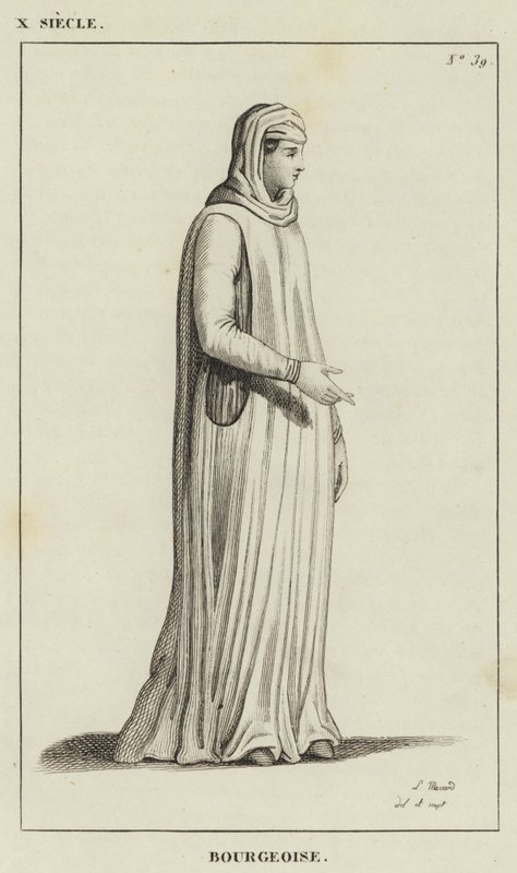 X Yüzyıl, Burjuva (gravür) by French School