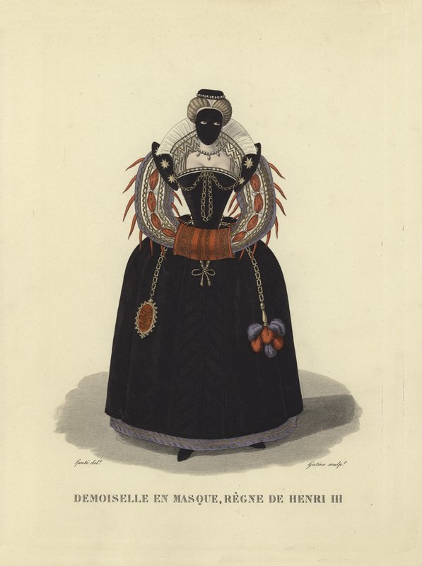 Maskeli genç bayan, Fransa Kralı III. by French School