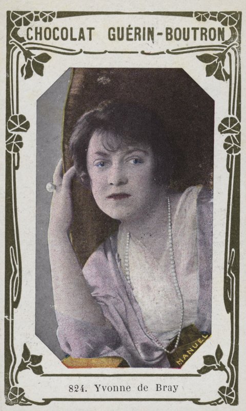Yvonne de Bray (renkli fotoğraf) by French School