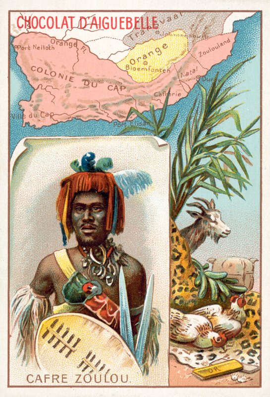 Zulu (kromolito) by French School