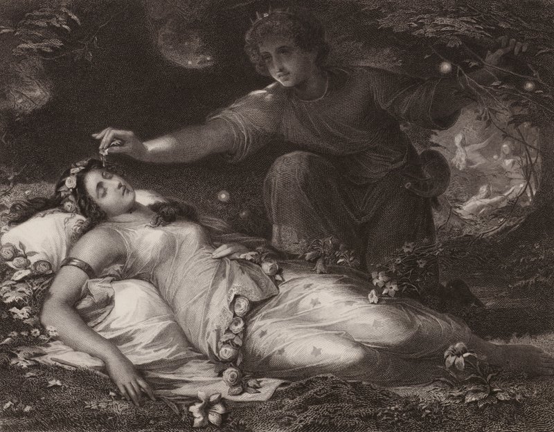 Shakespeare: Bir Yaz Gecesi Rüyası (gravür) by Friedrich Schwoerer