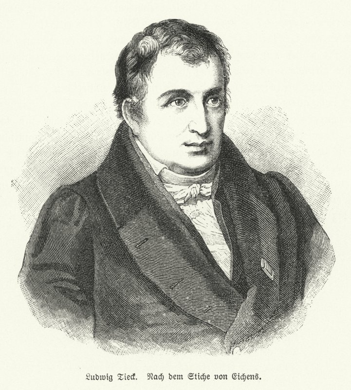 Ludwig Tieck, Alman şair ve eleştirmen (lito) by Friedrich Eduard Eichens