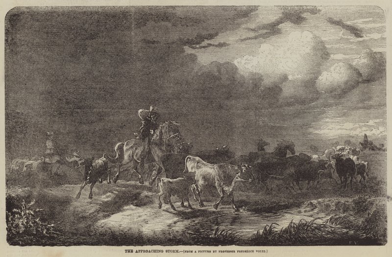 Yaklaşan Fırtına by Friedrich Johann Voltz