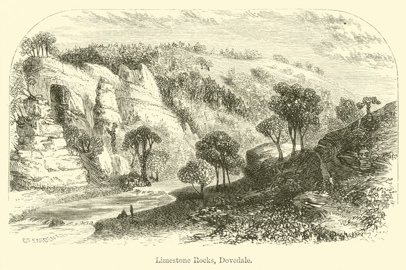 Kireçtaşı Kayaları, Dovedale by G. F. Sargent