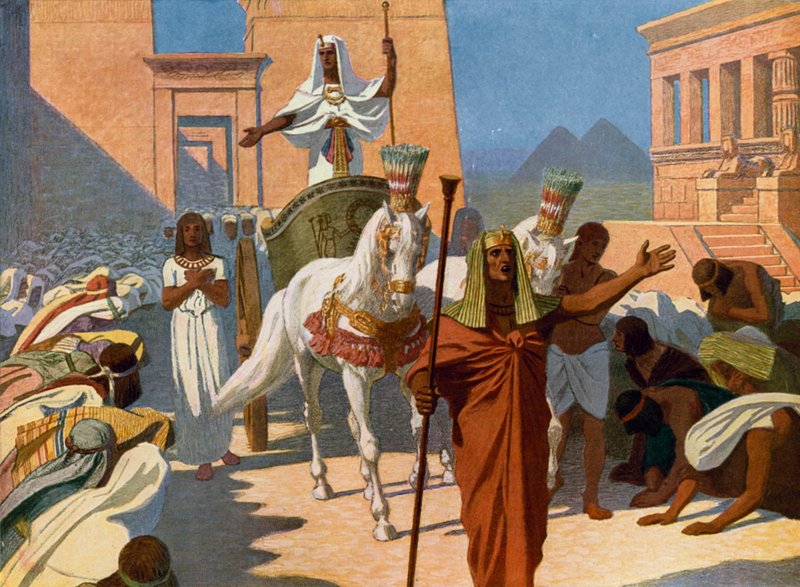 Joseph as Vizier of Egypt  by Gebhard Fugel