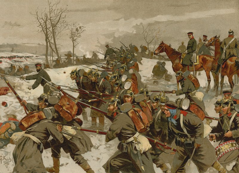 Battle of the Lisaine, Franco-Prussian War, 15-17 January 1871  by Georg Koch