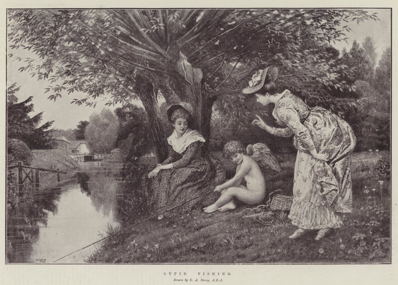 aşk tanrısı balıkçılığı by George Adolphus Storey