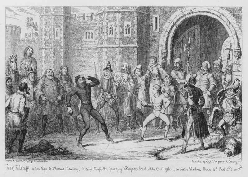 Jack Falstaff, Page Norfolk Dükü Thomas Mowbray