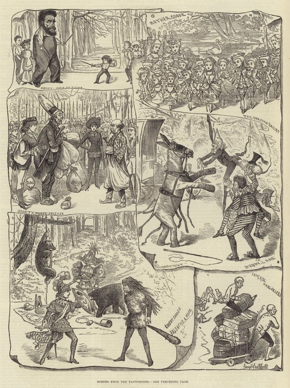 Pandomimlerden Sahneler by George Cruikshank