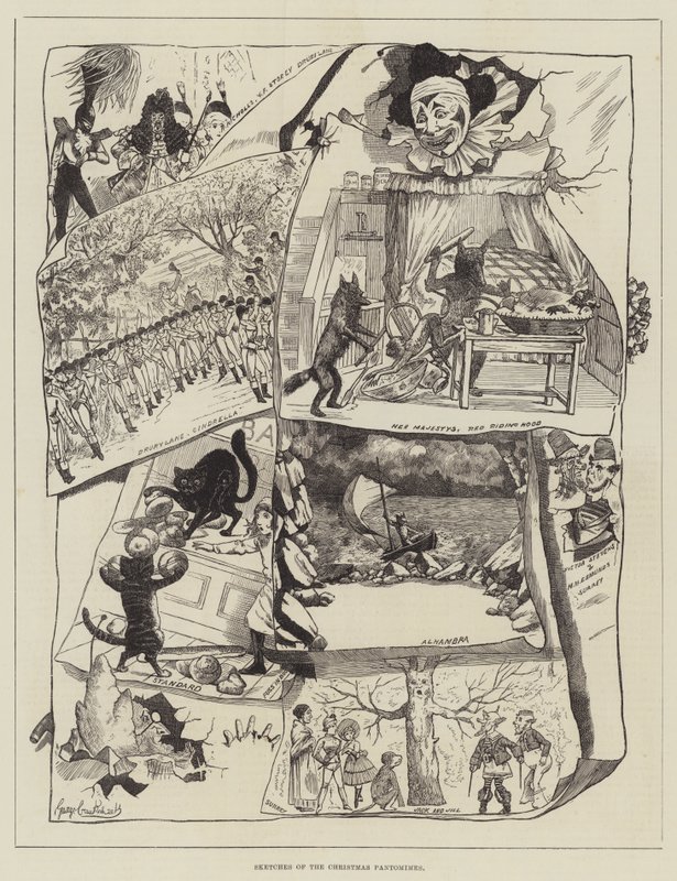 Noel Pandomimlerinin Eskizleri by George Cruikshank