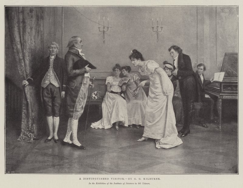 Seçkin Bir Ziyaretçi by George Goodwin Kilburne