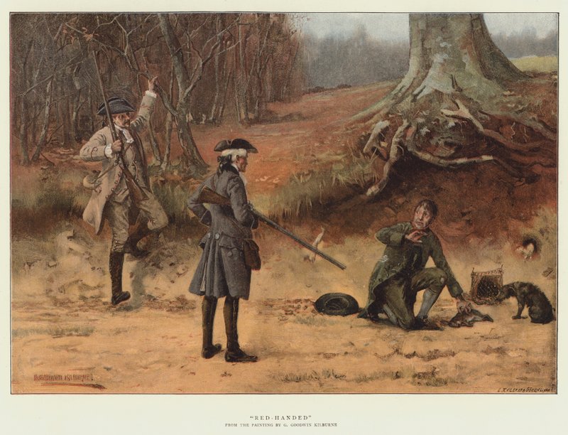 Kırmızı Elli (kromolitho) by George Goodwin Kilburne