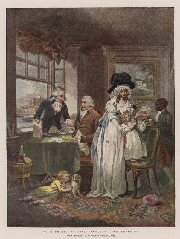 Erken Sanayi ve Ekonominin Meyveleri (chromolitho) by George Morland