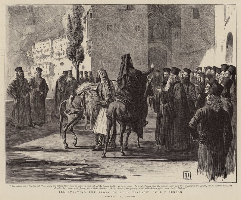 EF Benson'dan The Vintage'ın Hikayesini Göstermek by George Percy Jacomb Hood
