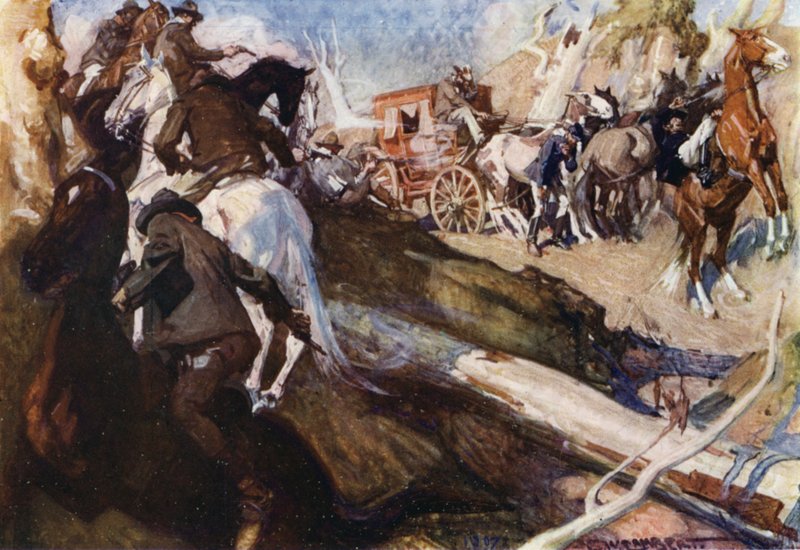 Illustration for Romance of Empire, Australia  by George Washington Lambert