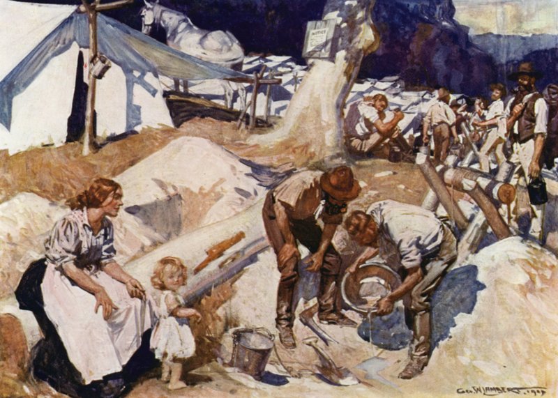 Illustration for Romance of Empire, Australia  by George Washington Lambert