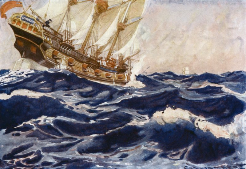 Illustration for Romance of Empire, Australia  by George Washington Lambert
