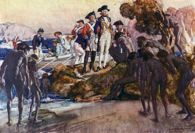 Illustration for Romance of Empire, Australia  by George Washington Lambert