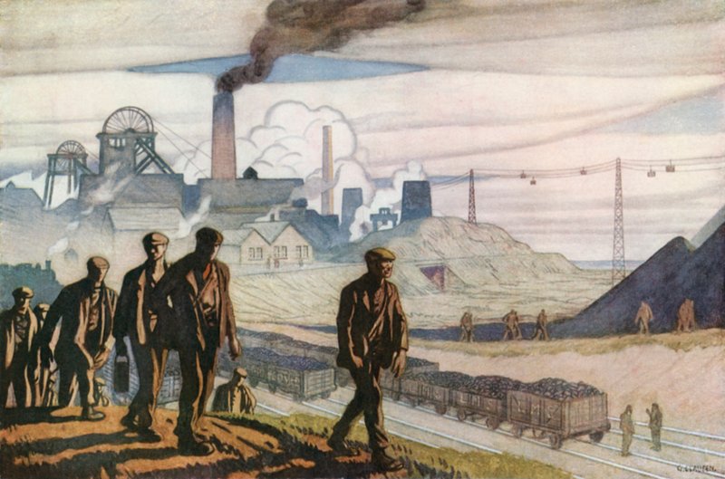 British Industries, Coal  by George Clausen