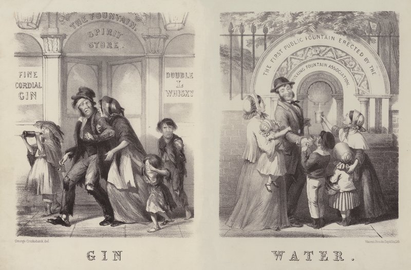 Cin ve Su (gravür) by George (after) Cruikshank