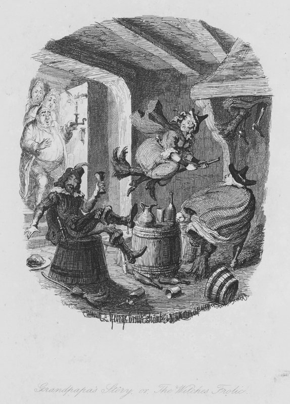 Büyükbabanın Öyküsü veya Cadılar Bayramı (gravür) by George (after) Cruikshank