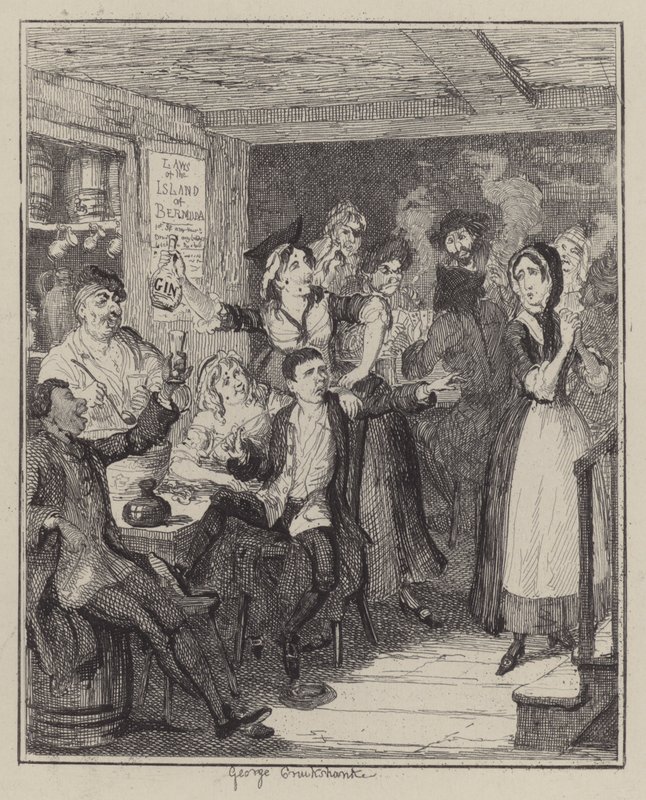 Jack Sheppard için çizim (gravür) by George (after) Cruikshank
