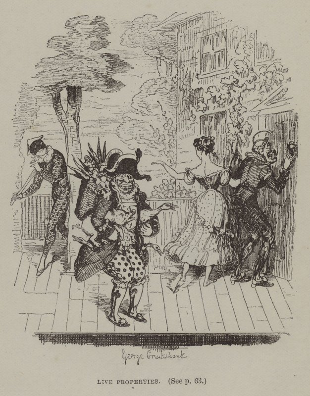 Canlı Özellikler (gravür) by George (after) Cruikshank