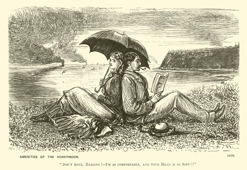 Balayının özellikleri (gravür) by George (after) Du Maurier