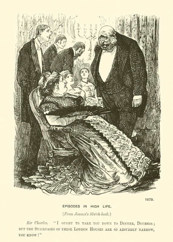 Yüksek yaşamdaki bölümler (gravür) by George (after) Du Maurier