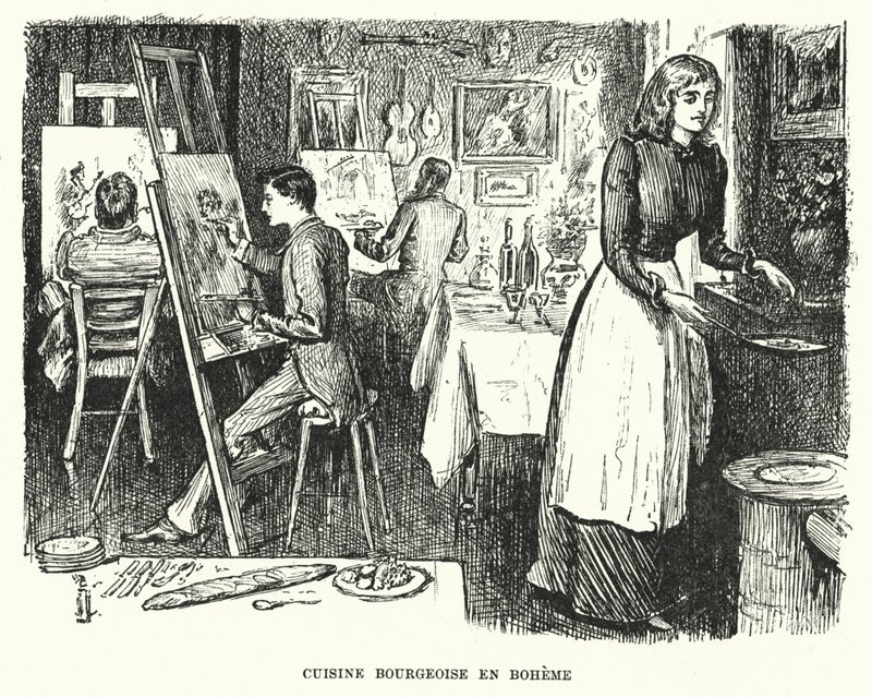 George du Maurier tarafından Trilby için illüstrasyon (gravür) by George (after) Du Maurier