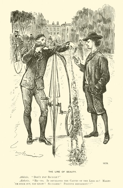 güzellik çizgisi (gravür) by George (after) Du Maurier