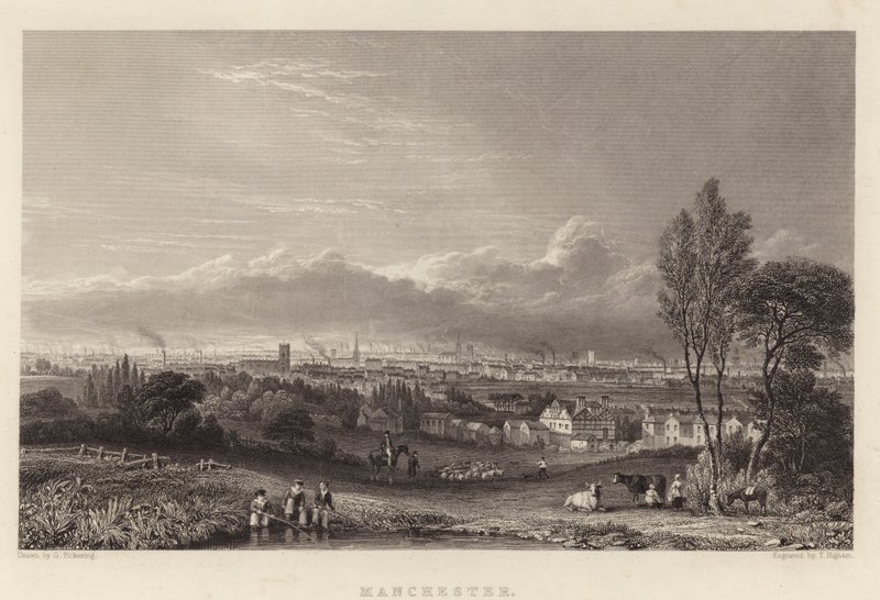 Manchester (gravür) by George (after) Pickering
