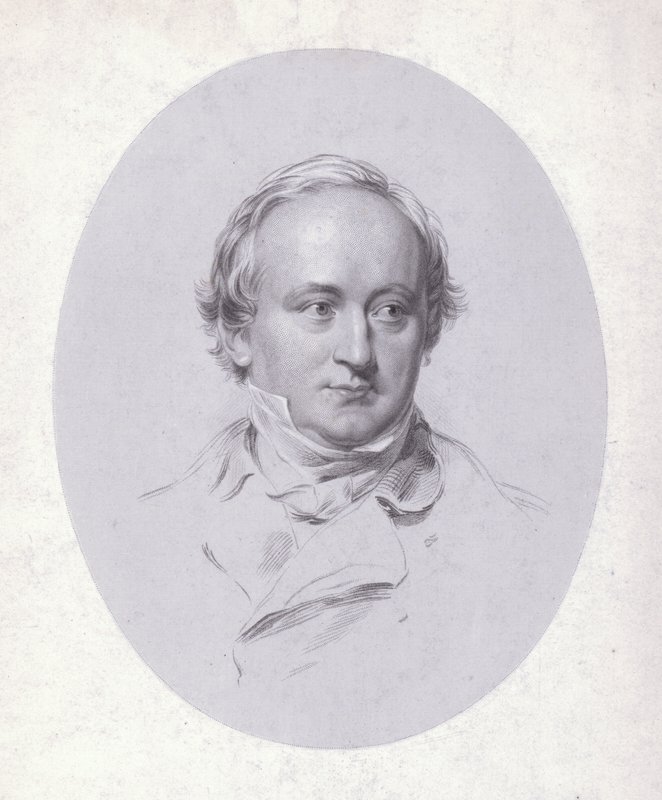 Christian Karl Josias von Bunsen, Alman diplomat ve bilim adamı (gravür) by George (after) Richmond