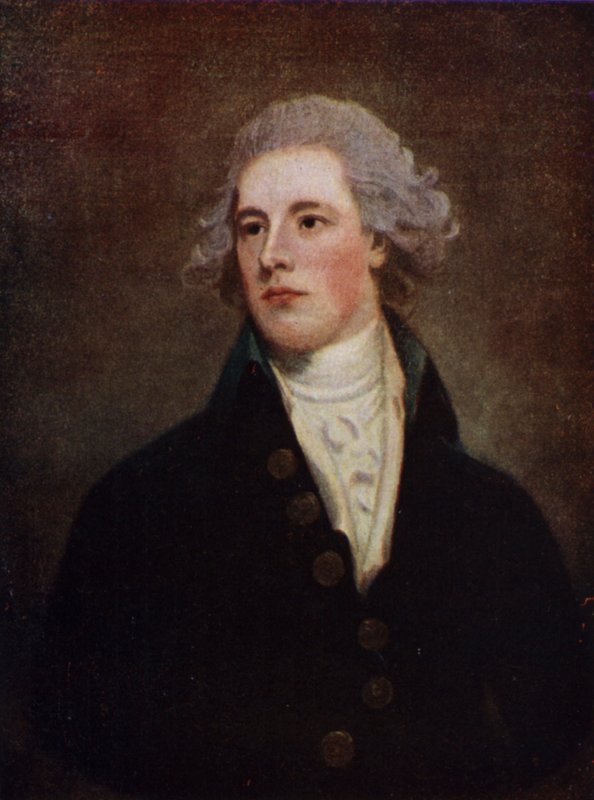 William Pitt the Young, İngiliz Muhafazakar politikacı ve Başbakan (renkli taş) by George (after) Romney
