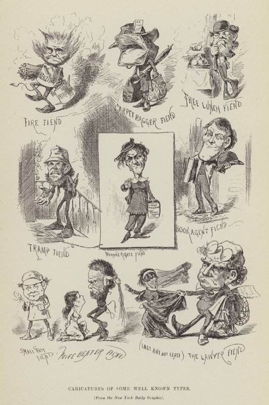 Bazı Bilinen Türlerin Karikatürleri by George Augustus Sala