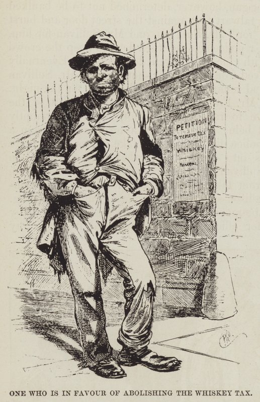 Viski Vergisinin Kaldırılmasından Memnun olan by George Augustus Sala