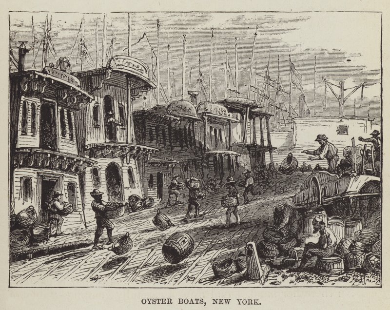 İstiridye Tekneleri, New York by George Augustus Sala